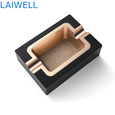 Fashion Black Plating  12*8.5cm Rectangle Ashtray Pocket Cigarette Ashtray