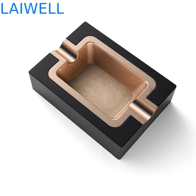 Fashion Black Plating  12*8.5cm Rectangle Ashtray Pocket Cigarette Ashtray