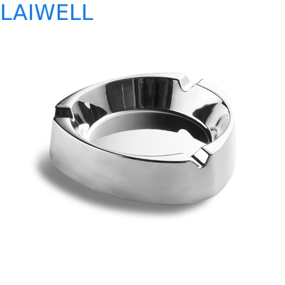 Modern Silver Polishing 83mm Metal Pocket Ashtray Nickel Free