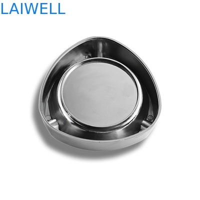 Modern Silver Polishing 83mm Metal Pocket Ashtray Nickel Free