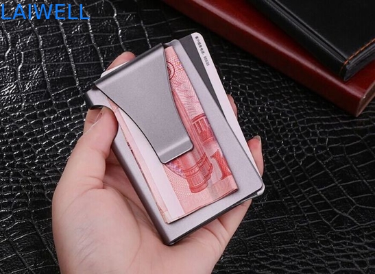 Fashion SGS Multifunctional Aluminium Wallet Card Holder Cash Clip Wallet