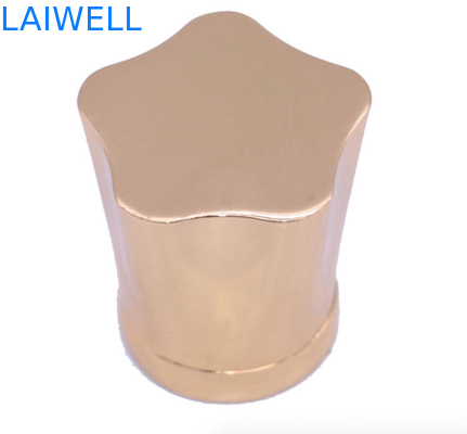 Customized Star Shaped Gold Plated Zinc Alloy Perfume Bottle Caps For High-End Perfume Packaging Solutions