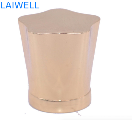 Customized Star Shaped Gold Plated Zinc Alloy Perfume Bottle Caps For High-End Perfume Packaging Solutions