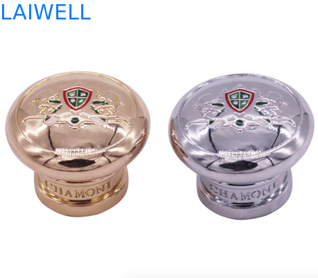 OEM Logo Printing Perfume Bottle Lid Zinc Alloy Products