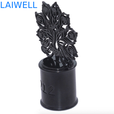 Durable 72mm Height Perfume Bottle Caps Black Color Plating