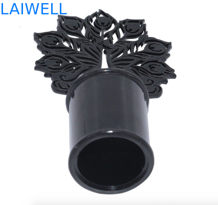 Durable 72mm Height Perfume Bottle Caps Black Color Plating