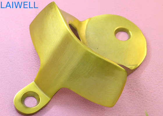 Black Painted Metal 5cm Wall Mounted Bottle Opener Zinc Die Casting Parts