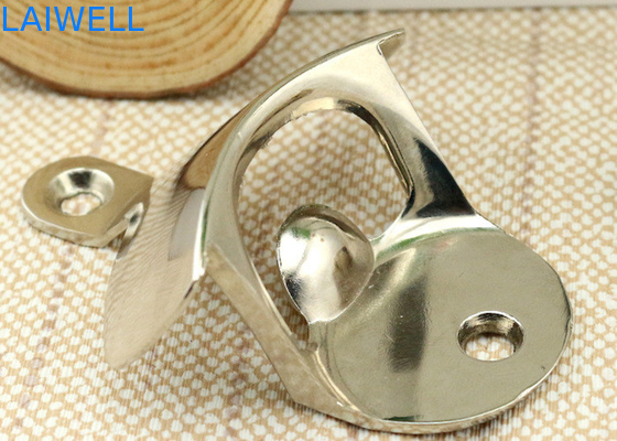 Black Painted Metal 5cm Wall Mounted Bottle Opener Zinc Die Casting Parts