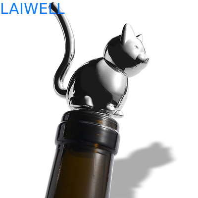 Eco-Friendly Zinc Alloy Metal Die Casting Wine Bottle Stopper with SGS CE and ROHS Certification