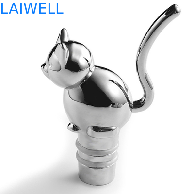 Eco-Friendly Zinc Alloy Metal Die Casting Wine Bottle Stopper with SGS CE and ROHS Certification