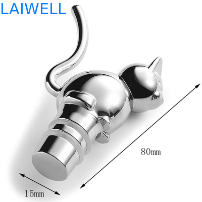 Eco-Friendly Zinc Alloy Metal Die Casting Wine Bottle Stopper with SGS CE and ROHS Certification