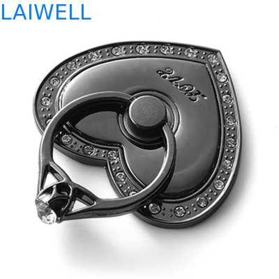 SGS Polishing Treatment Metal Die Casting 4.5*4cm Heart Shaped Phone Holder
