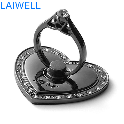 SGS Polishing Treatment Metal Die Casting 4.5*4cm Heart Shaped Phone Holder