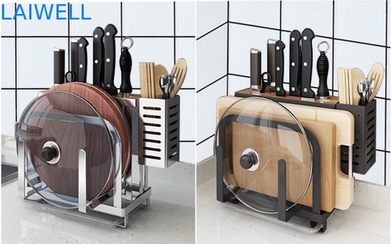 SGS Multifunctional Kitchen Cutting Board Organizer / Chopping Board Storage Rack
