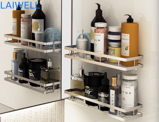 201 Stainless Steel Kitchenwares 25cm-40cm Wall Mounted Condiment Organizer