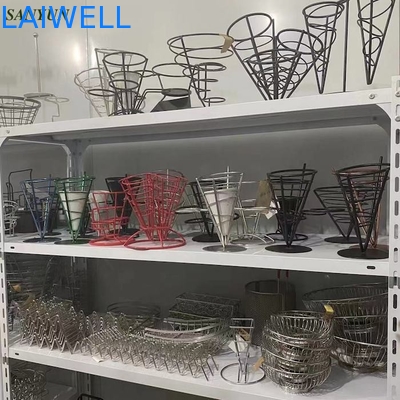 Modern Practical Stainless Steel Kitchenwares Painted Metal Wire Organizer