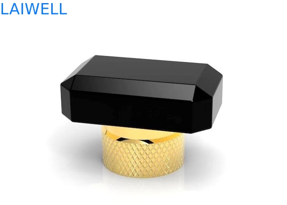 Luxury Die Casting Process Zinc Alloy Perfume Bottle Caps Gold Color