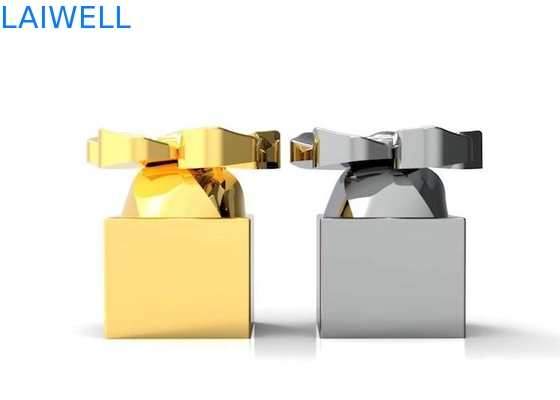 Silver Plating Perfume Bottle Caps With Laser Engraving Logo