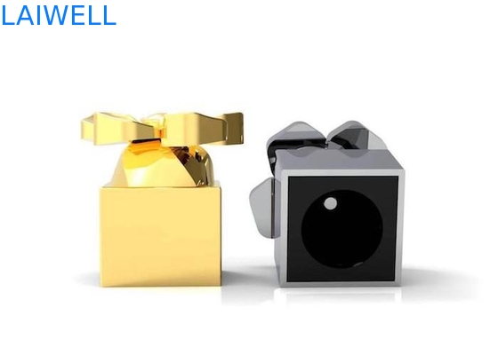 Silver Plating Perfume Bottle Caps With Laser Engraving Logo