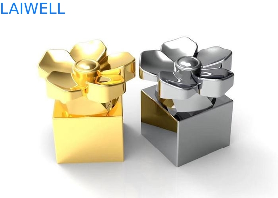 Silver Plating Perfume Bottle Caps With Laser Engraving Logo