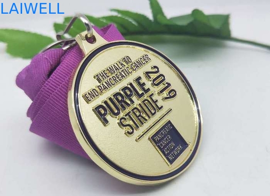 Die Casting Metal Medal Sandblasting Zinc Alloy Medal With Soft Enamel