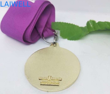 Die Casting Metal Medal Sandblasting Zinc Alloy Medal With Soft Enamel