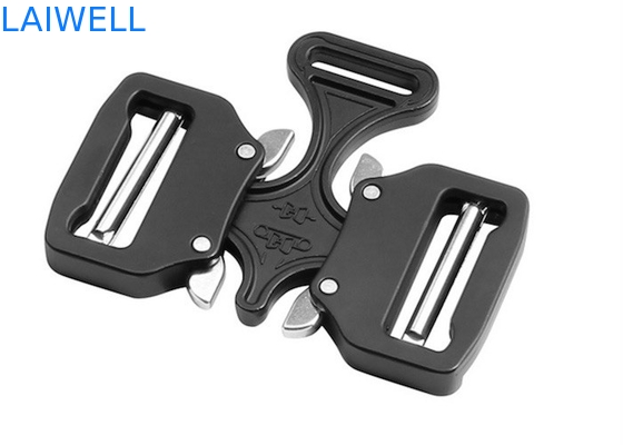 Double Insert Tactical Unisex Metal Belt Buckle Black Plated 38MM