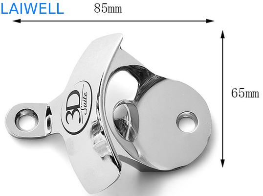 Wall Mounted Metal Bottle Opener CNC Lathe Die Casting Bottle Opener 85*65mm