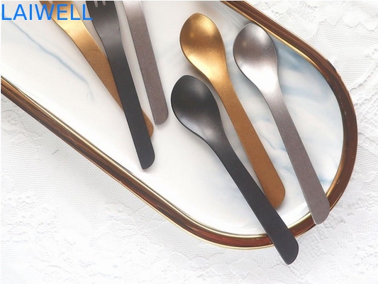13.6CM 304 Stainless Steel Flatware Sets Frosted 2 Pieces Dessert Cutlery Sets