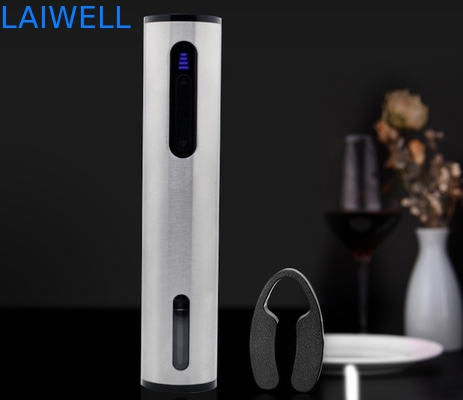Luxury Rechargeable SS304 Electric Wine Opener Silver Color