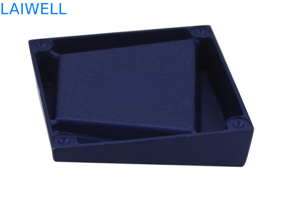 Blue Die Casting Aluminum Portable Pocket Ashtray Geometry Plating