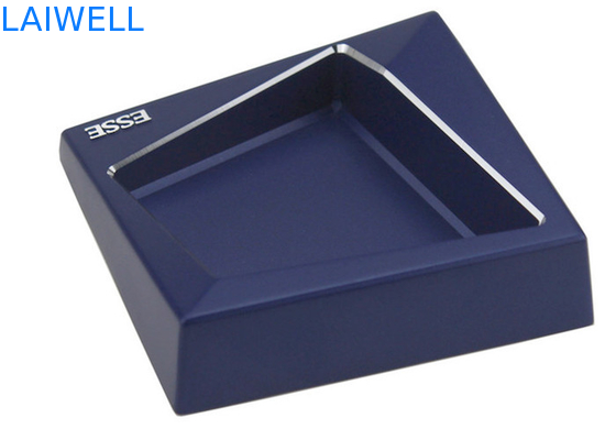 Blue Die Casting Aluminum Portable Pocket Ashtray Geometry Plating
