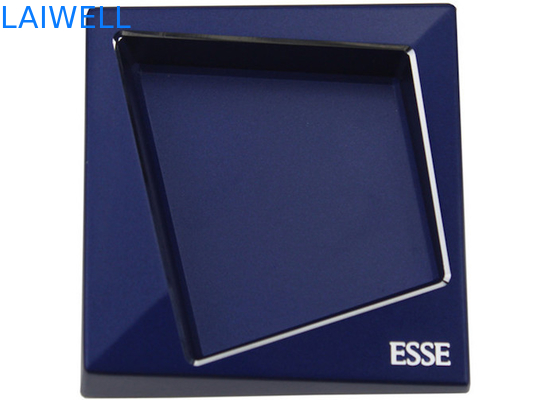 Blue Die Casting Aluminum Portable Pocket Ashtray Geometry Plating