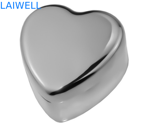 PVD Silver Plating Metal Houseware Zinc Alloy Heart Jewelry Box Rustproof