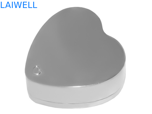 PVD Silver Plating Metal Houseware Zinc Alloy Heart Jewelry Box Rustproof