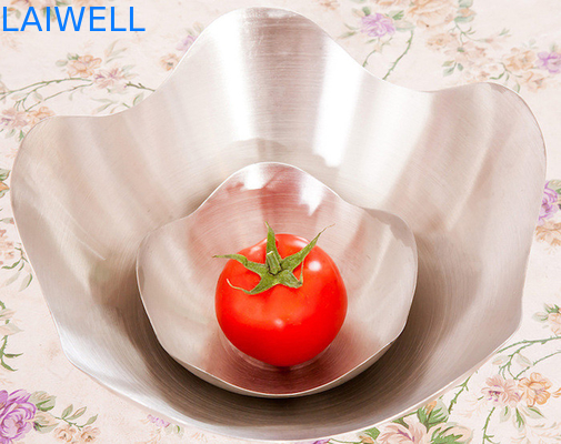 SS304 Metal Fruit Plate Snack Nuts Home Furnishings 25*10.5MM