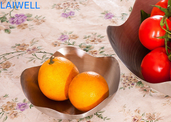 SS304 Metal Fruit Plate Snack Nuts Home Furnishings 25*10.5MM