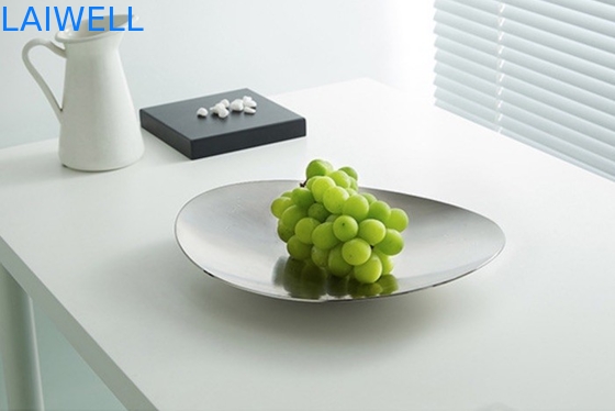 Dessert Basin SS304 Fruit Plate Metal Houseware Sand Polishing