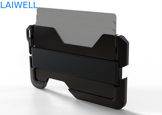 63*95MM Multifunctional Silver Anodizing RFID Blocking Aluminium Wallet Credit Card Holder