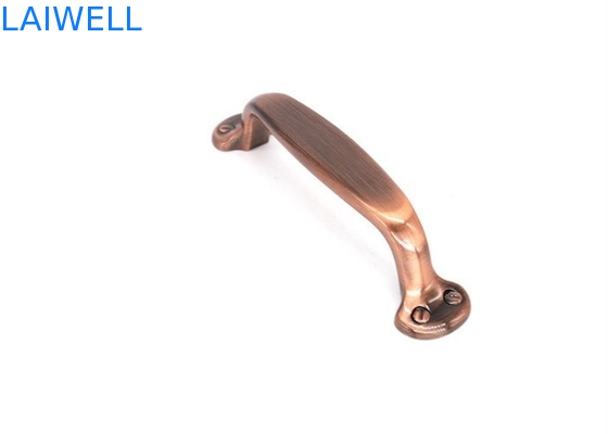 Luxury Sandblasting Double Hole Drawer Pulls Laser Engraved For Wine Cabinet