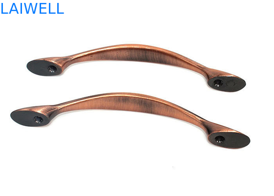Bronzed Sandblasting Cabinet Handle Metal Die Casting Luxury Arch Shape