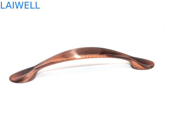 Bronzed Sandblasting Cabinet Handle Metal Die Casting Luxury Arch Shape