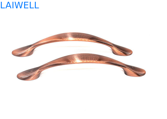 Bronzed Sandblasting Cabinet Handle Metal Die Casting Luxury Arch Shape