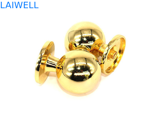 Pressure Die Casting Parts Custom Plating Gold Color Zinc Alloy Closet Drawer Pulls
