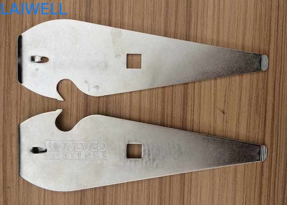 140*29MM CNC Metal Stamping Silver Sandblasting Punch Press Stamping