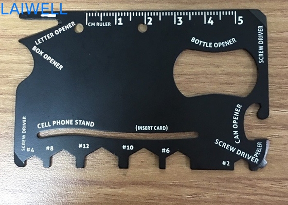 Multifunctional Metal Bottle Opener 12 In 1 Card Bottle Opener 85*52MM