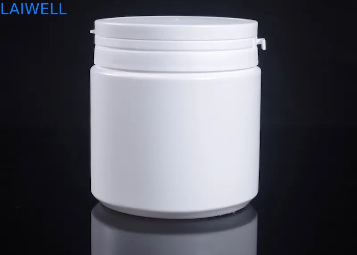 Airtight Modern White Round Storage Bottle 500ML Milk Powder Jars HDPE Plastic Containers With Tear Off Cap
