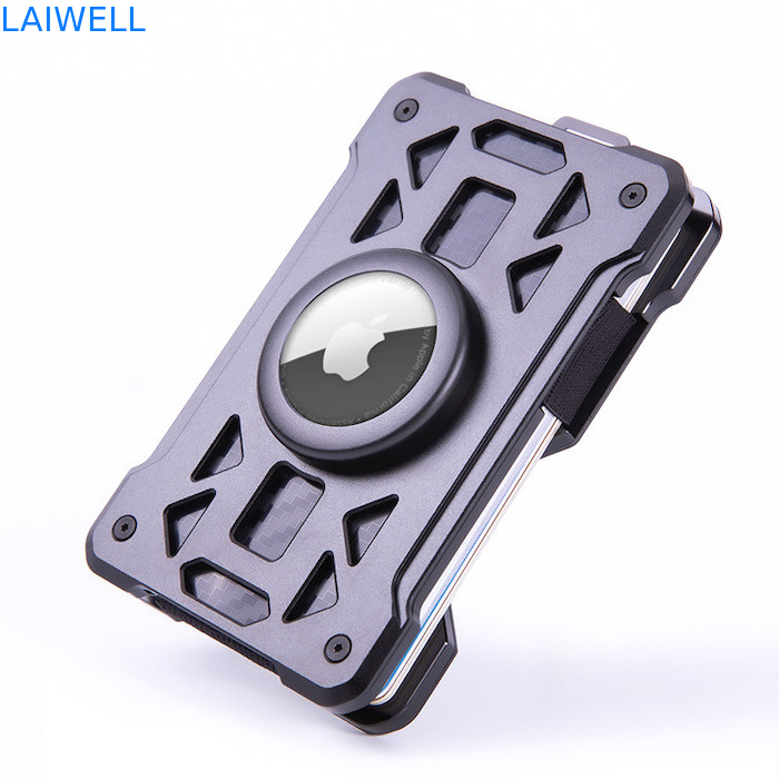60*10*94MM Multifunctional 10-in-1 Aluminium Card Wallet with Laser Engraving and Anodized Finishing