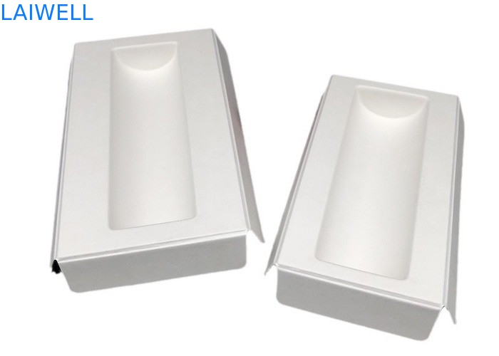 White Color Sustainable Sugarcane fibre Tray EcoPack Accessories Biodegradable And Can Be Composted After With Custom Branding