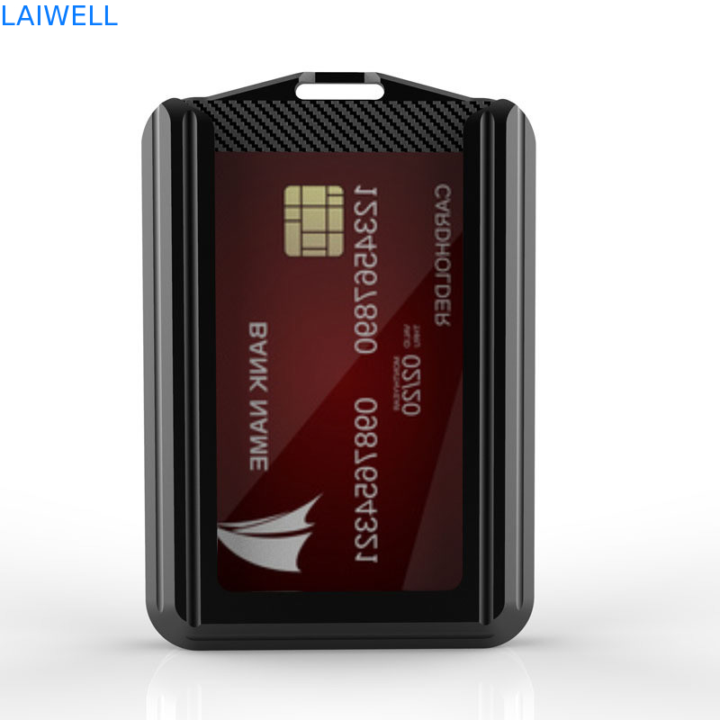 74*110*18MM Customized Gray Color RFID Aluminium Card Wallet Support Branding Custom Multifunctional